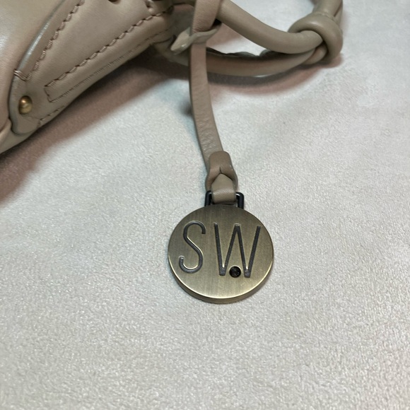 Stuart Weitzman Leather Hobo Shoulder Bag - Picture 4 of 12